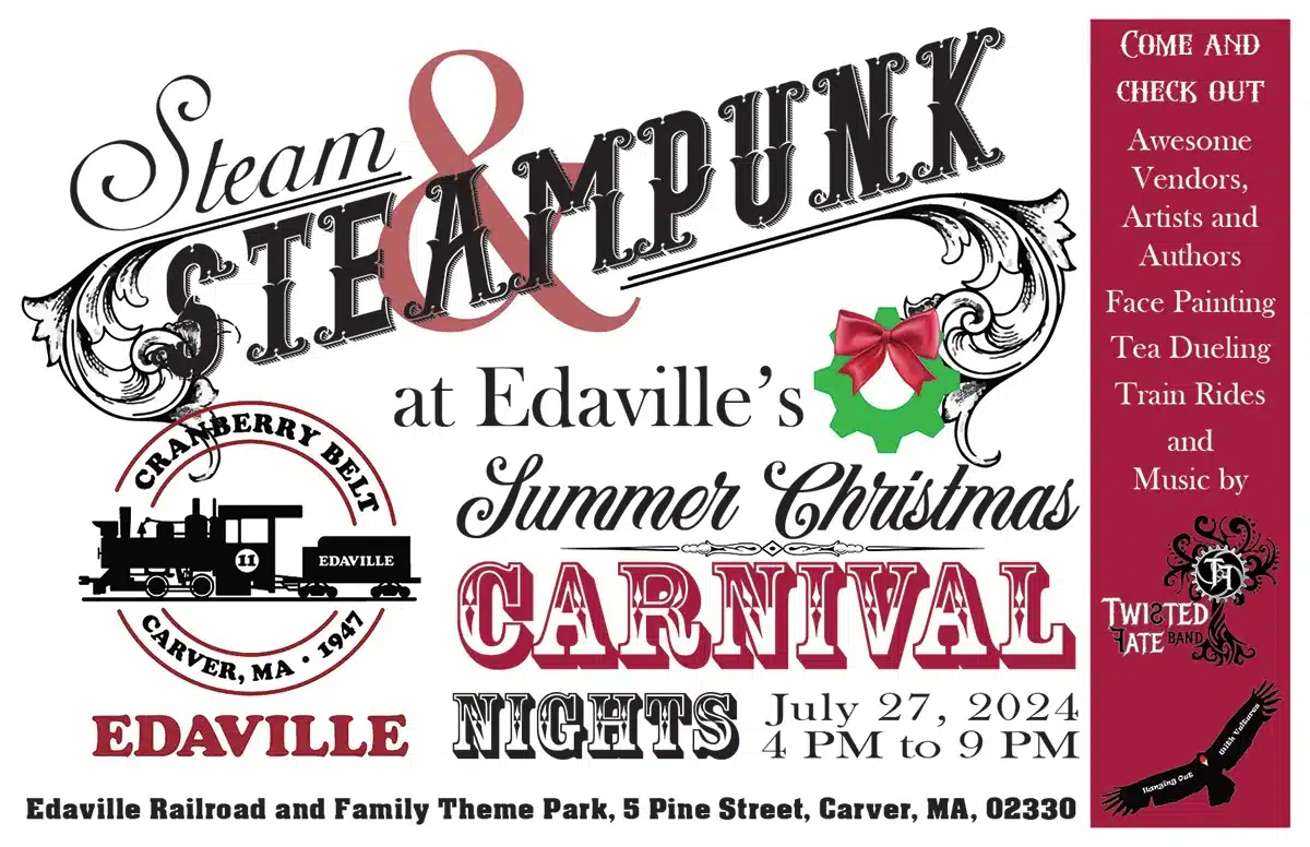 Steam and Steampunk night at Edaville Poster